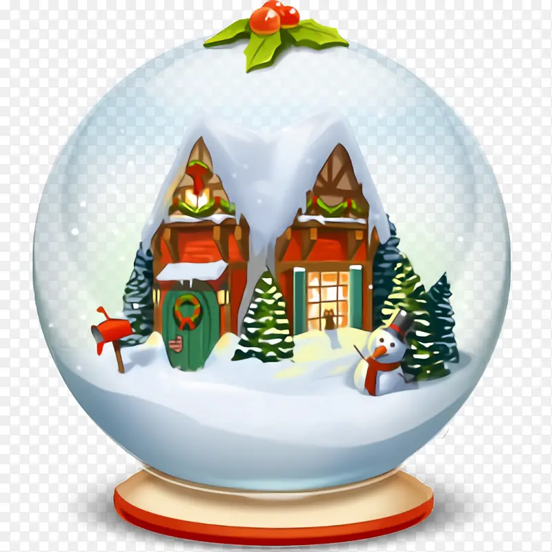 圣诞水晶球 圣诞饰品 圣诞树