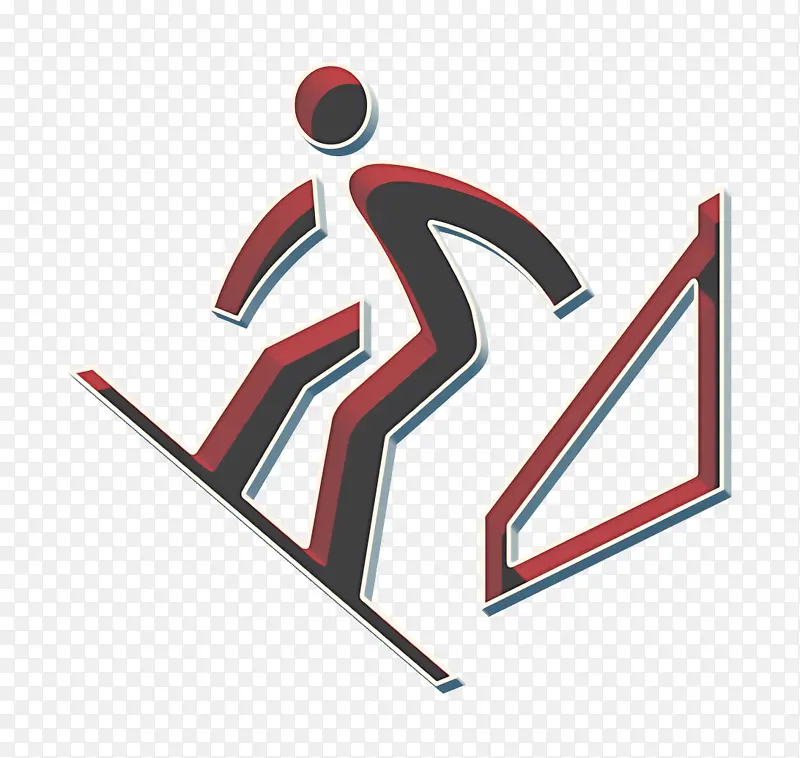 奥林匹克标志 滑雪板标志 标志