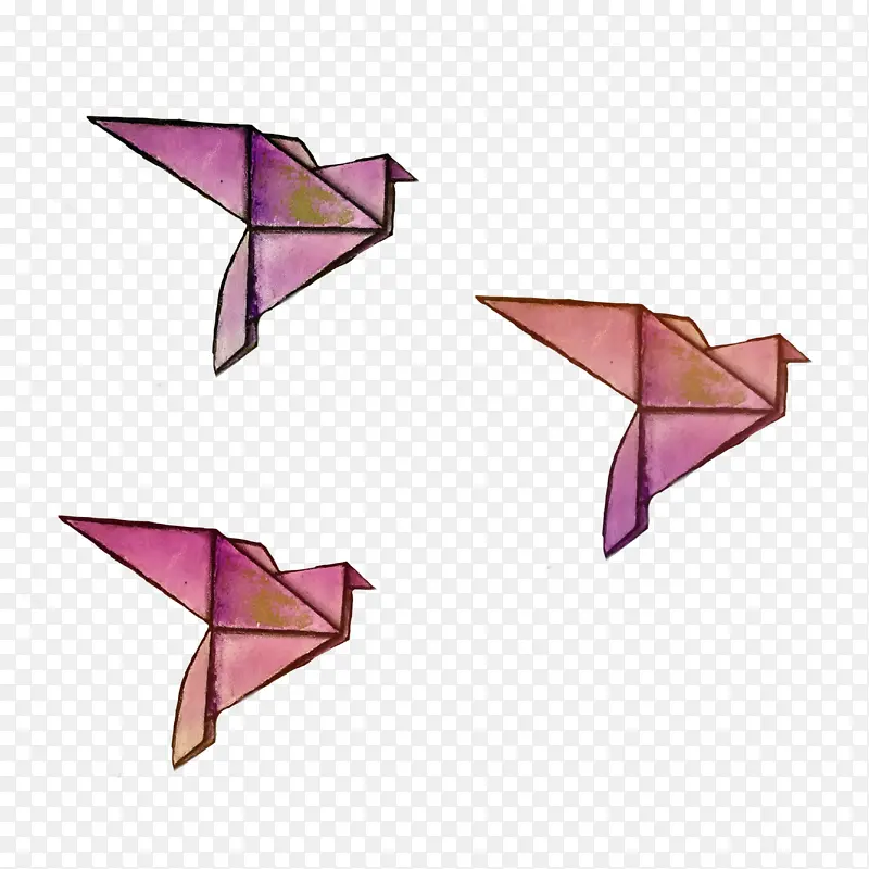 折纸 紫色 纸