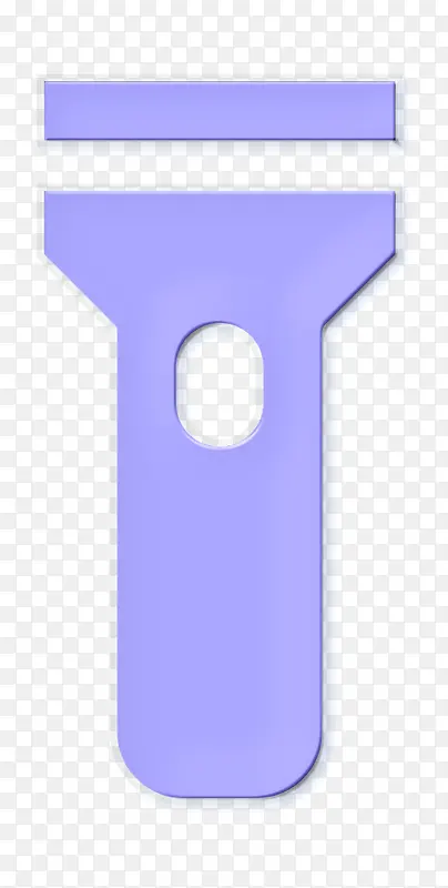 手电筒图标 紫色