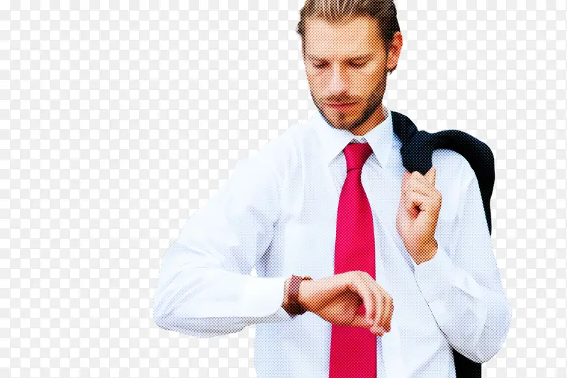 领带 正式服装 手指