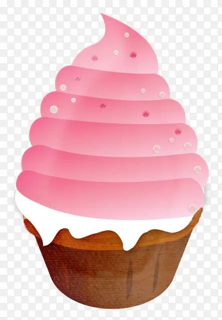 粉色 甜点 纸杯蛋糕