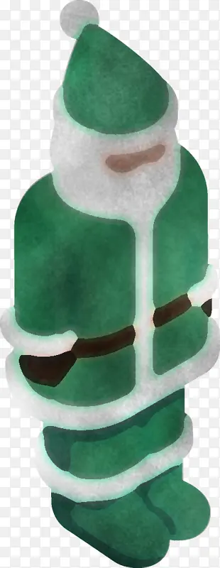 绿色 瓶子 圣诞老人