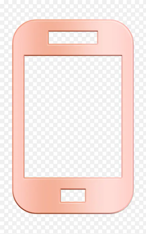 智能手机图标 粉色 材料属性