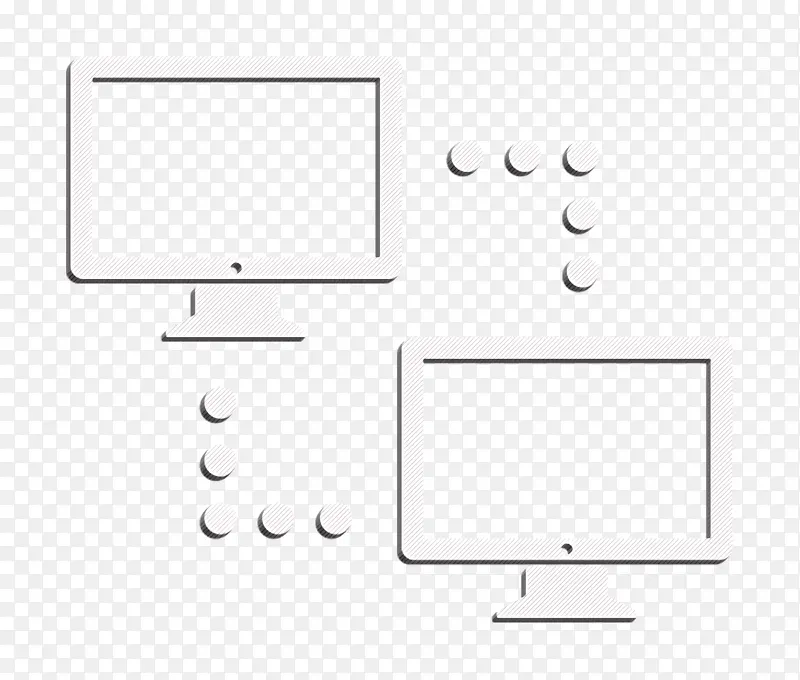 通讯图标 电脑图标 连接图标