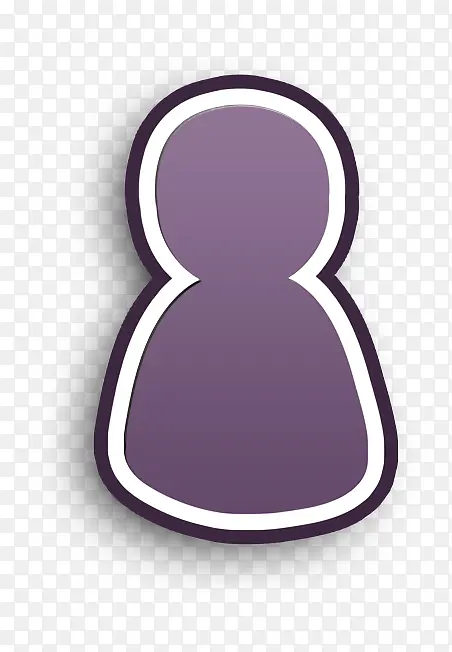 男人图标 紫色 材质属性