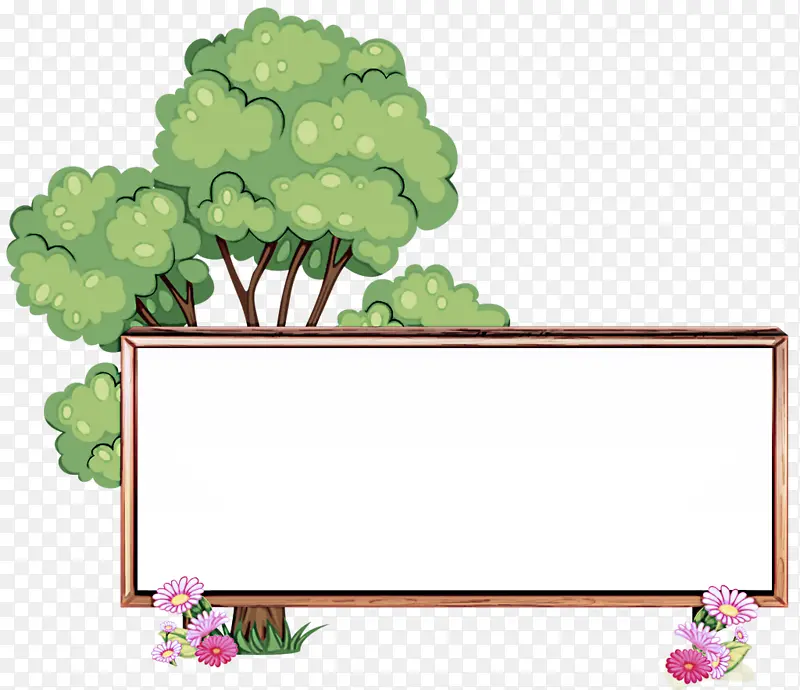 植物 长方形 相框