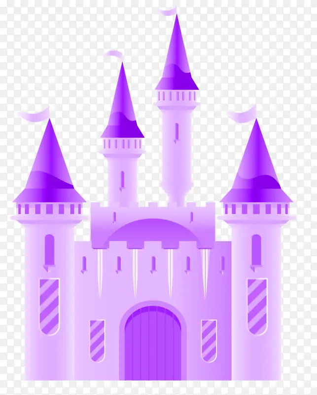 紫色 城堡 地标