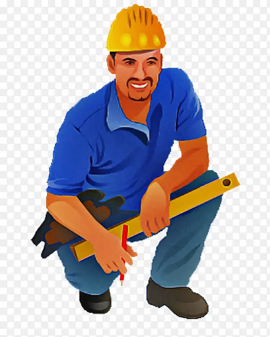 建筑工人 蓝领工人 工作服