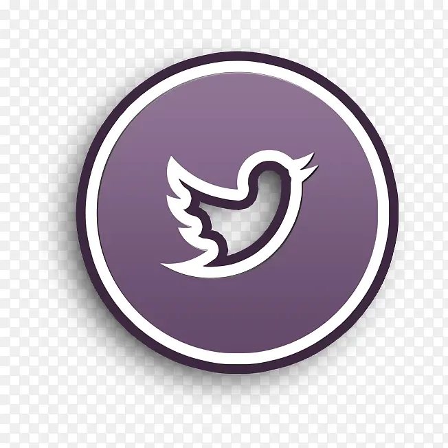社交媒体图标 紫色 标志