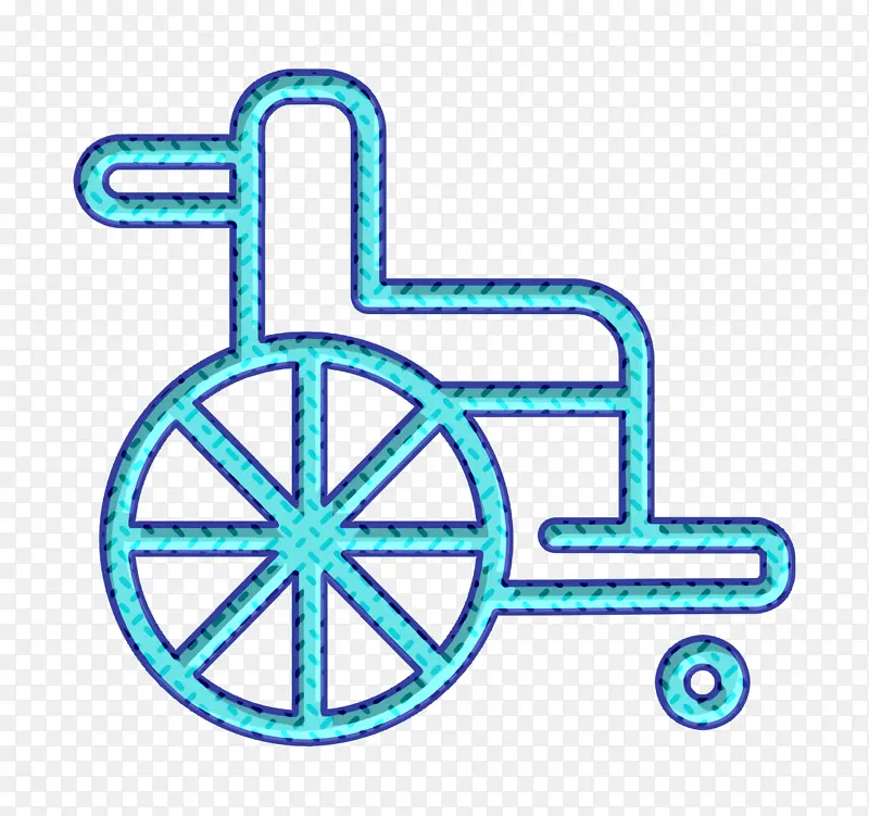 残疾人图标 医疗图标 轮椅图标