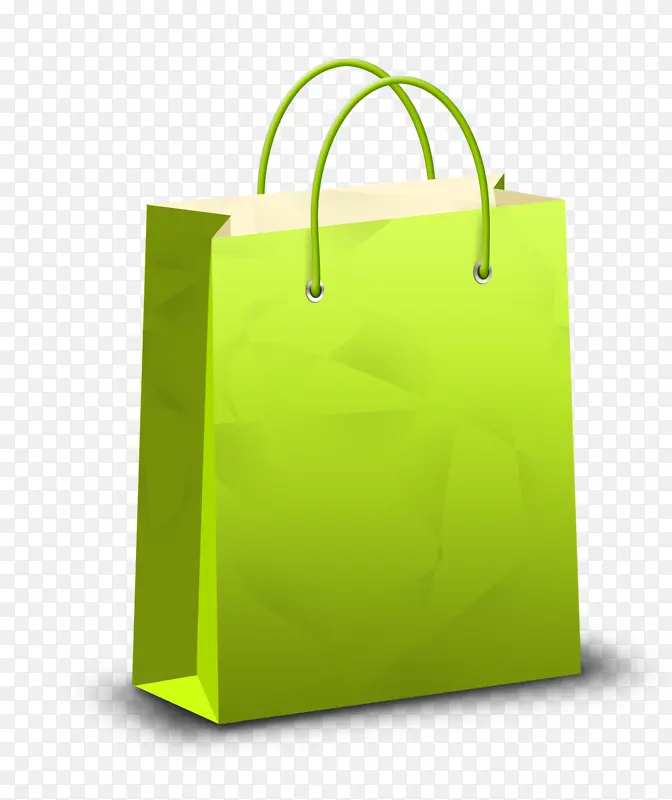 采购产品绿色 袋子 购物袋