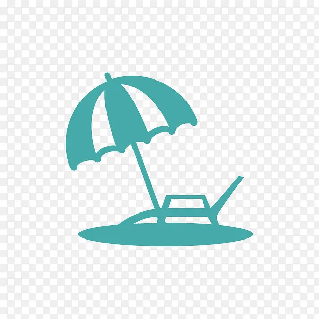 绿松石 雨伞 标志