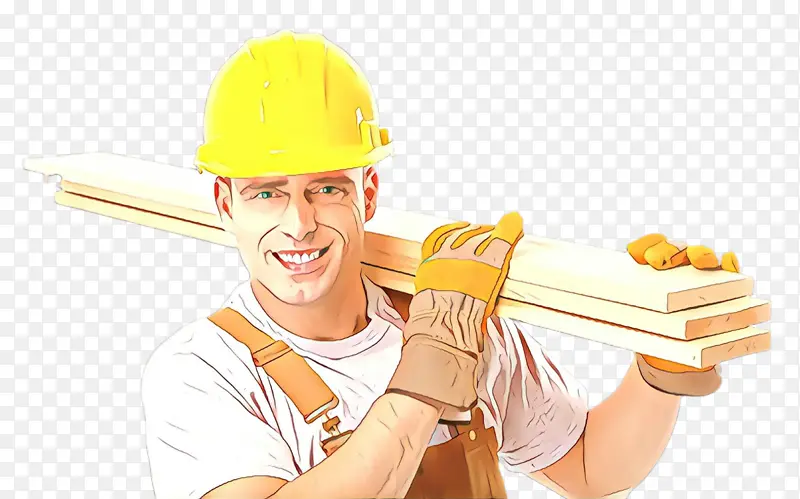 建筑工人 杂工 安全帽