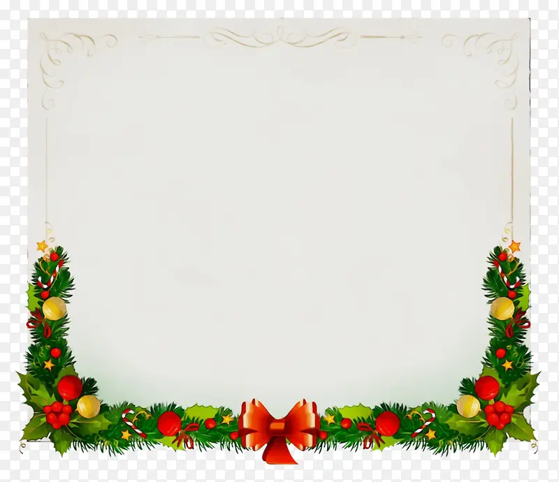 圣诞冬青框架 圣诞冬青边框 圣诞冬青装饰