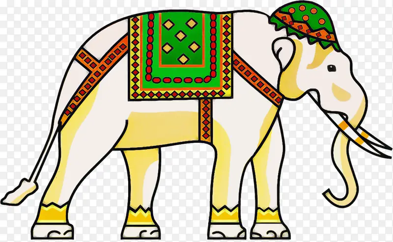 印度大象大象工作动物野生动物
