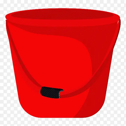 红色 塑料 水桶