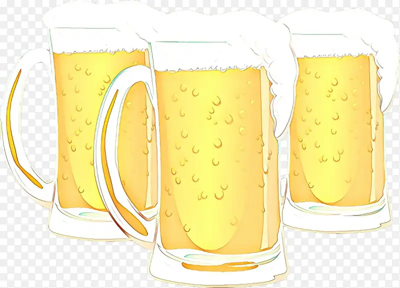品脱杯 黄色 啤酒杯