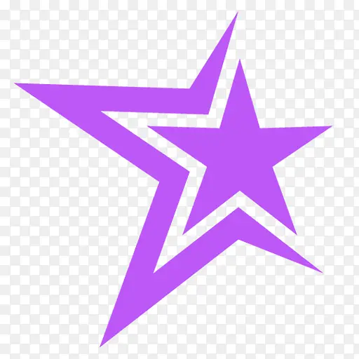 紫色 标志 星星