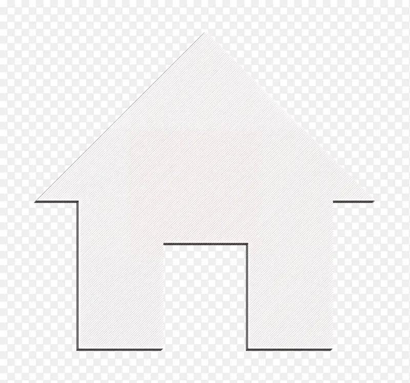 家庭图标 白色 黑色