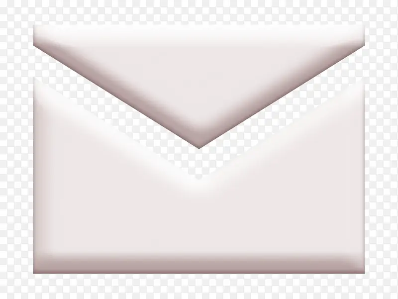 邮件图标 白色 黑色
