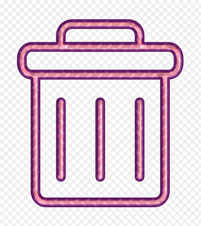 删除图标 垃圾桶图标 粉色