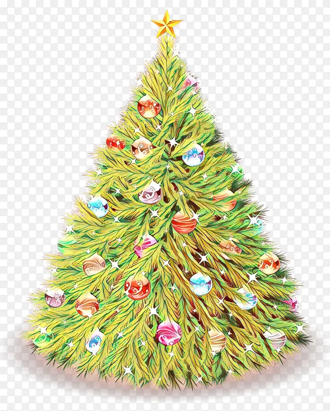 圣诞树 圣诞装饰 俄勒冈州松树