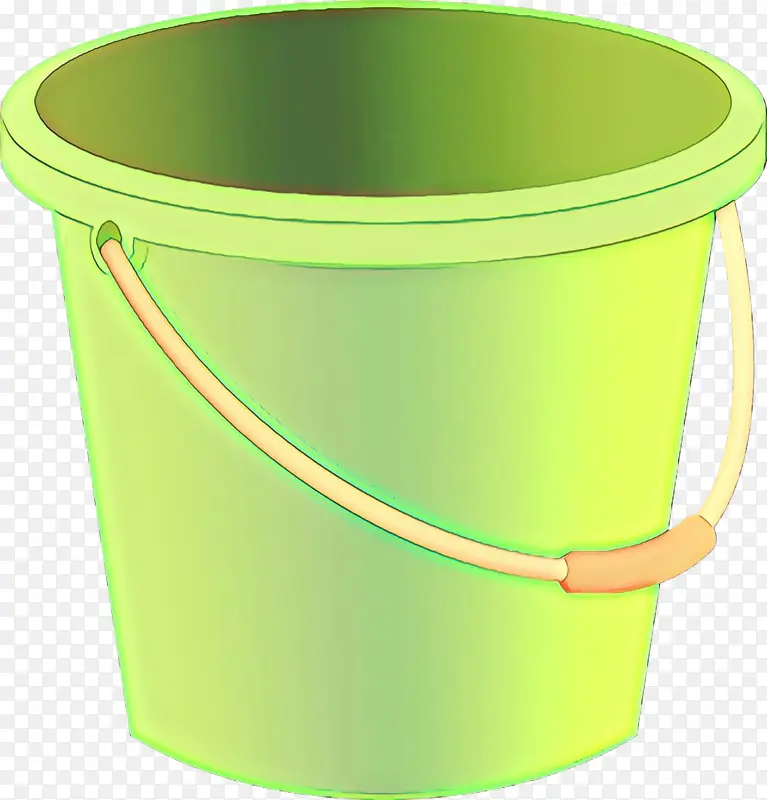绿色 塑料 桶形