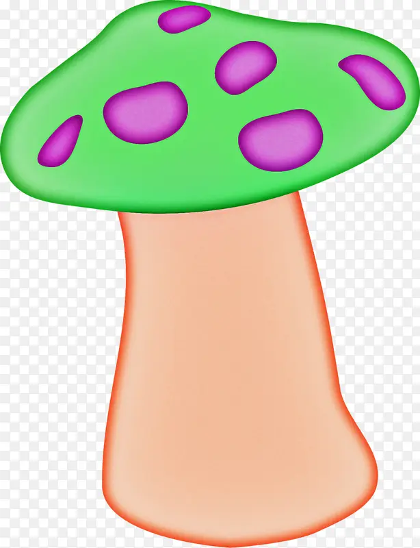 蘑菇 绿色 卡通