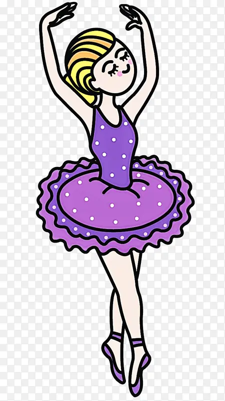 紫色 服装 芭蕾舞演员