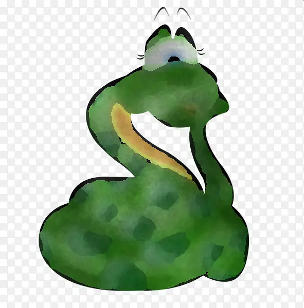 绿色 蛇 装饰品