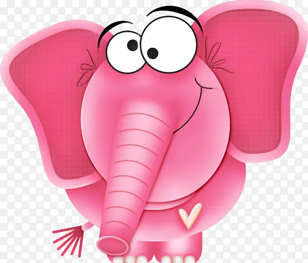 大象 粉色 卡通
