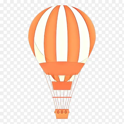 热气球 橙色 照明