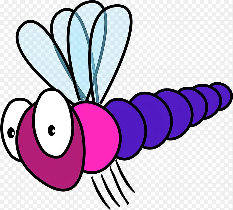 紫色 线条 昆虫
