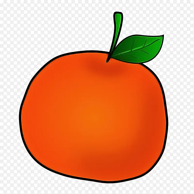水果 橙子 红色