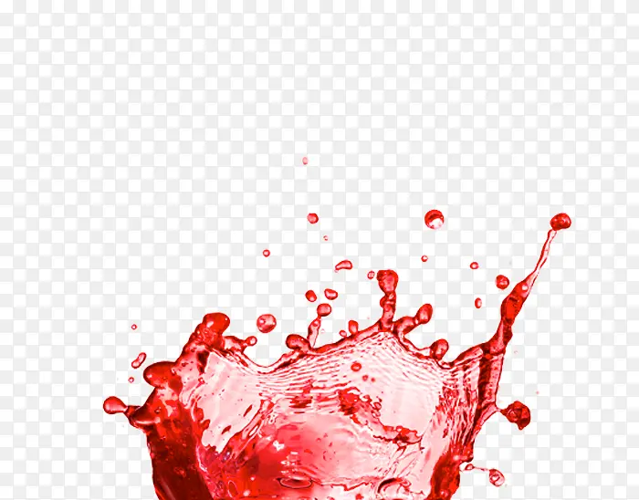 水 红色 液体