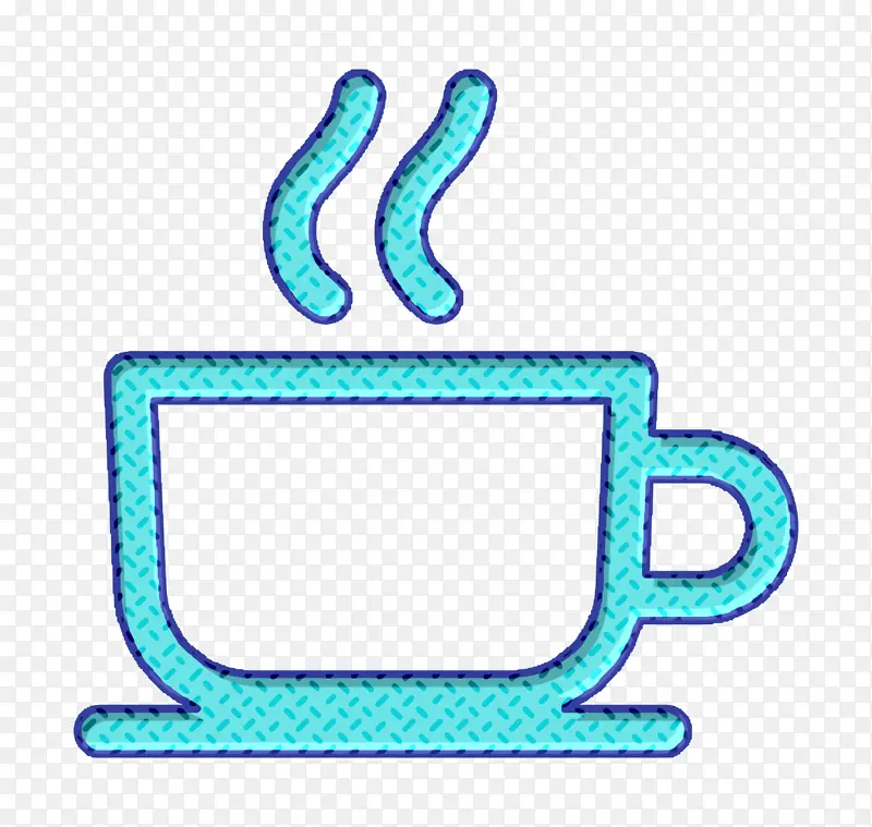 咖啡杯图标 咖啡馆图标 机场标志图标