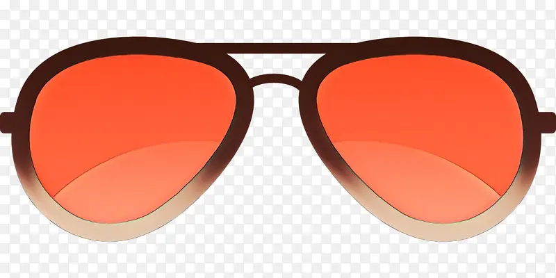 眼镜 太阳镜 橙色