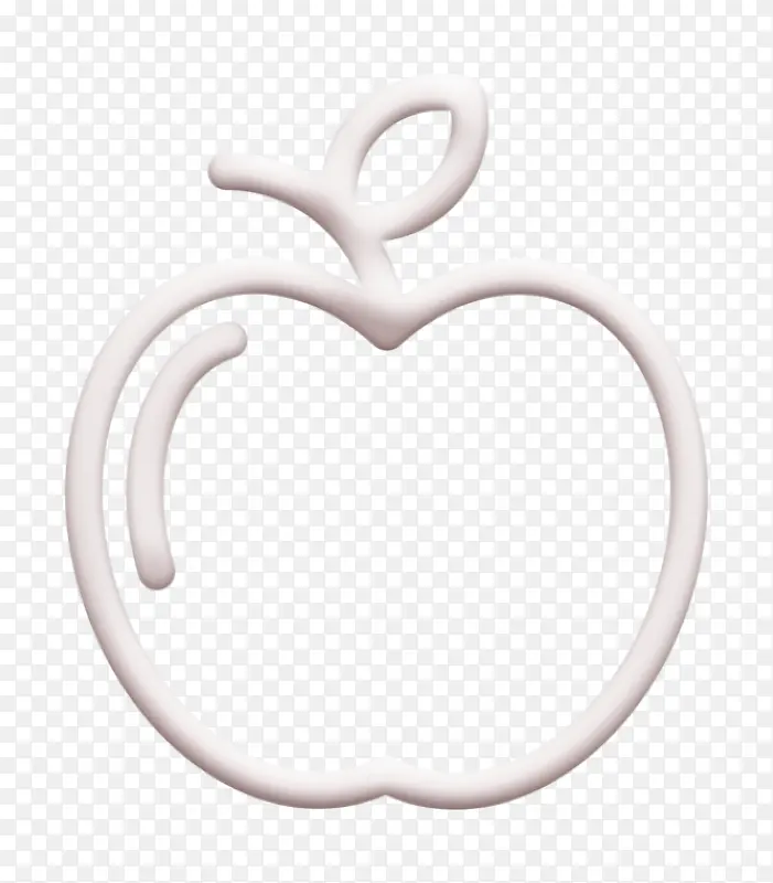 苹果图标 教育元素图标 水果图标