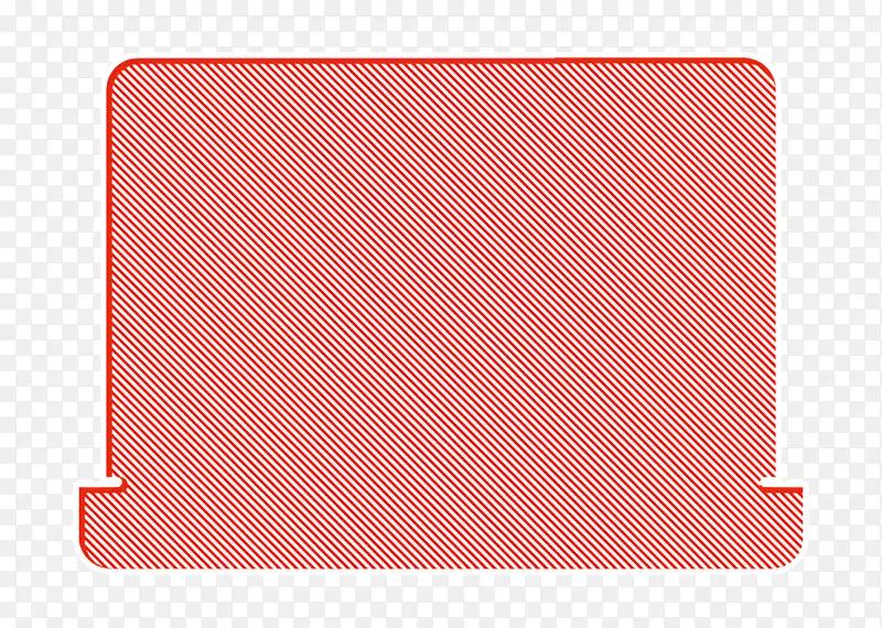 笔记本电脑图标 设计工具图标 红色