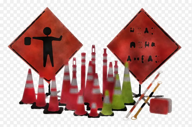 红色标志