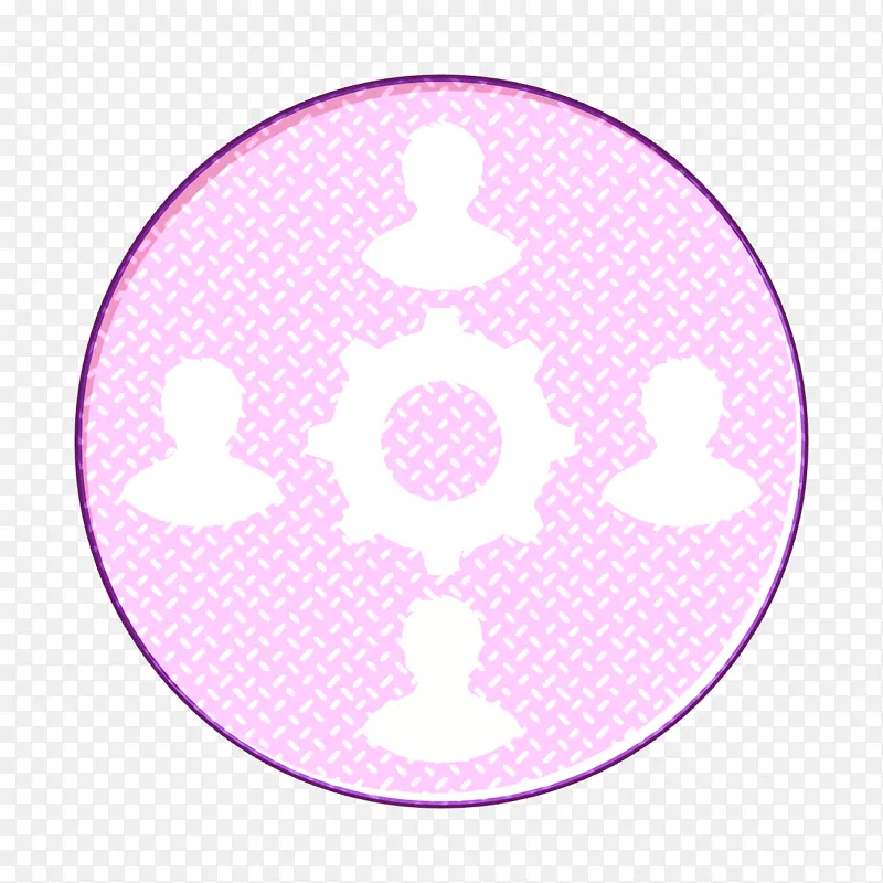 团队图标 团队和组织图标 紫色