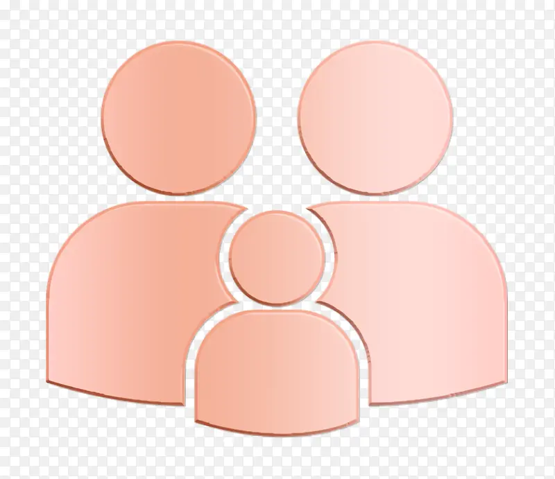 家庭图标 粉色 桃红色