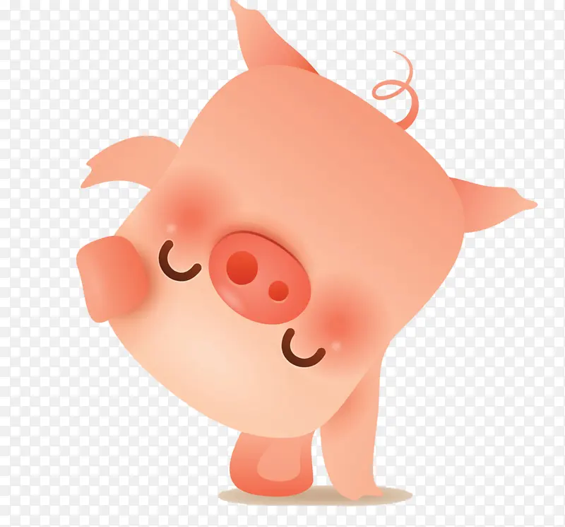 可爱的猪 鼻子 粉色