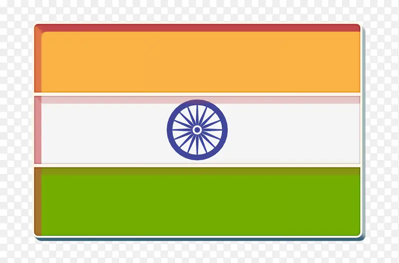 印度图标 国际旗帜图标 旗帜