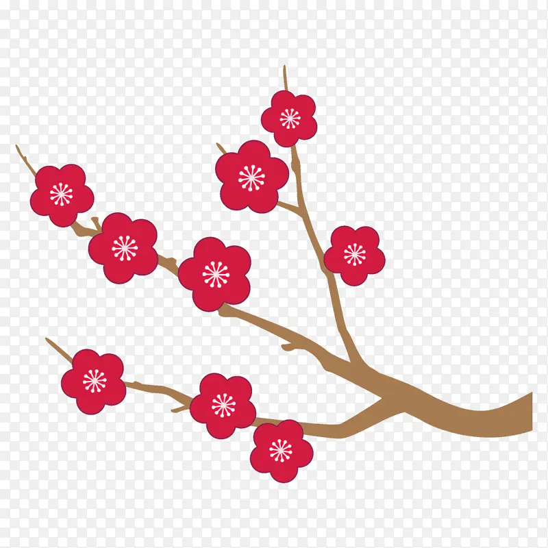 梅花枝 梅花 冬花PNG图片素材下载_图片编号6976741-PNG素材网