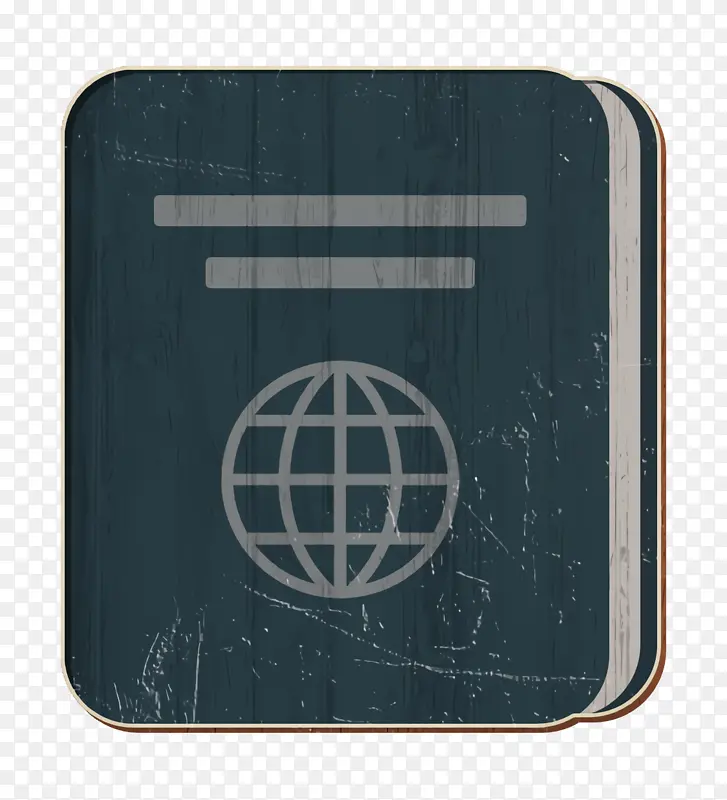 基本平面图标图标 护照图标 绿色