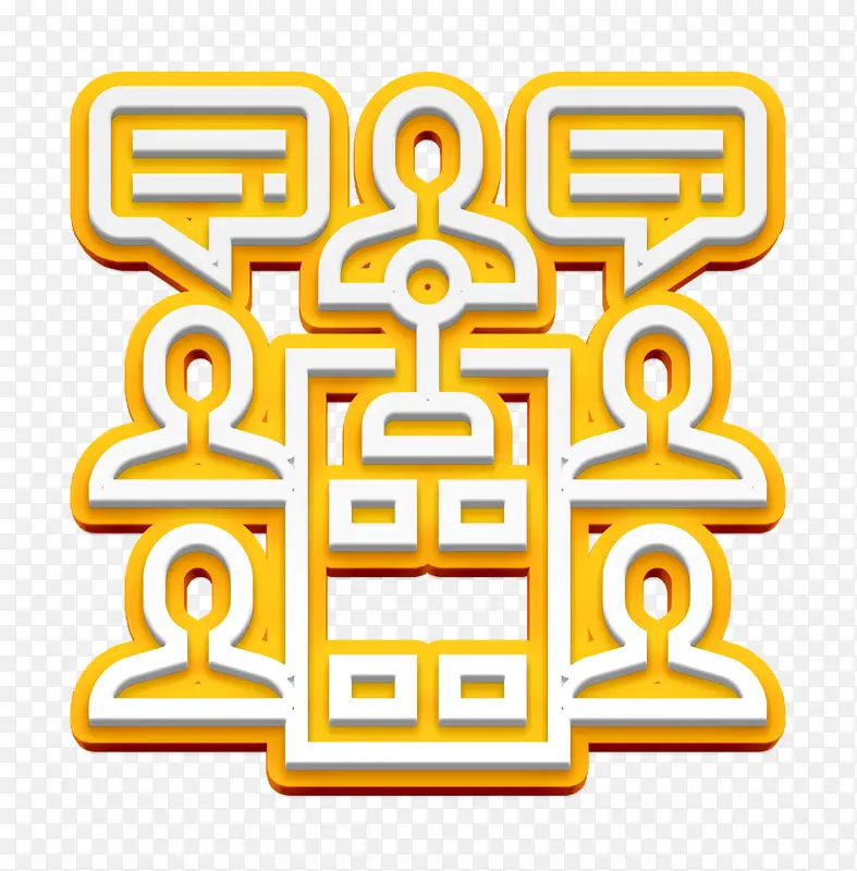 会议图标 面试图标 团体图标