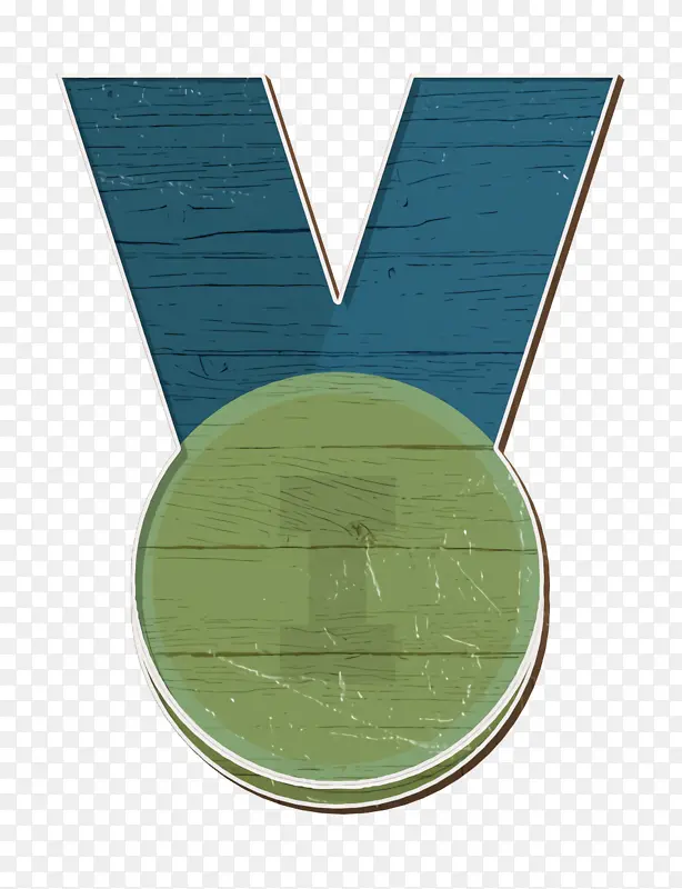 奖牌图标 基本平面图标图标 绿色
