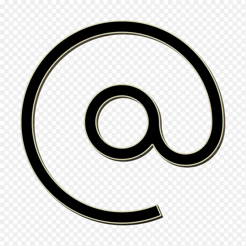 电子邮件图标 实体联系人和通信元素图标 符号